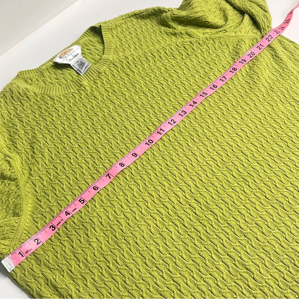 Imperfect vintage Y2K Talbots Woman pima cotton knit sweater ribbed 2X 1X XL ?‎ - Picture 6 of 16